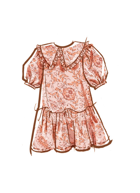 Premium Vector | Infant cute dress doodle outline sketch baby girl clothes  isolated on white